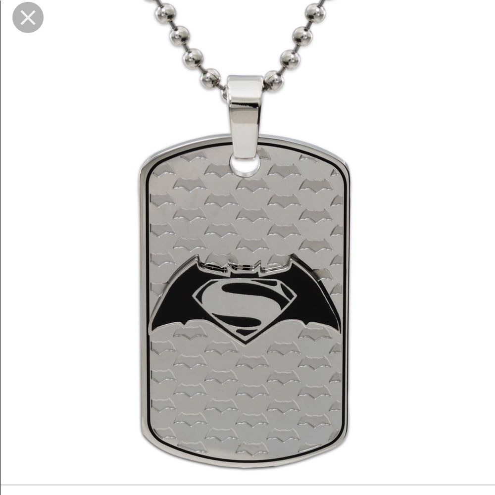 Stainless Steel Batman vs Superman bead chain